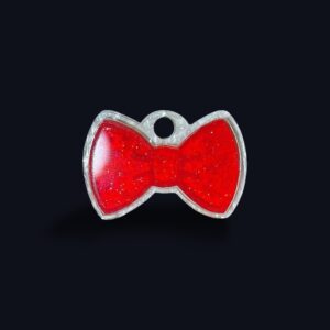 Bow Tie - Sparkle Red/White Ripple