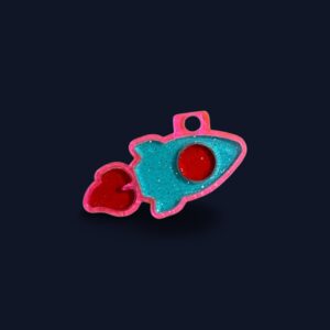 The Pierre II- Teal/Pink/Red