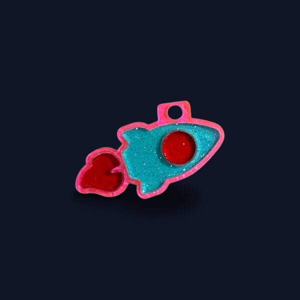 The Pierre II- Teal/Pink/Red