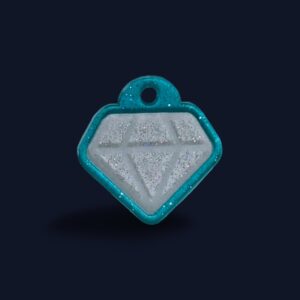 The Chloé - Teal & White Sparkle