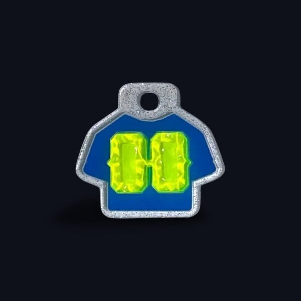 Football Jersey - The Santino - Bright Blue & Neon Green