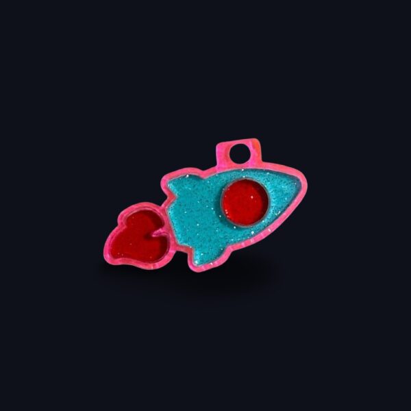Spaceship - The Pierre - Teal/Pink/Red