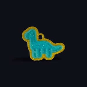 The Paw-saurus - Teal & Gold