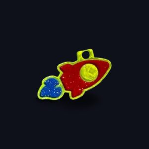 Spaceship - The Pierre - Red/Lime/Blue
