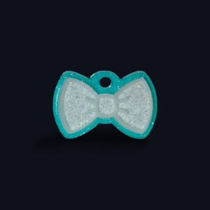 The Dapper Dog - Sparkle White/Teal