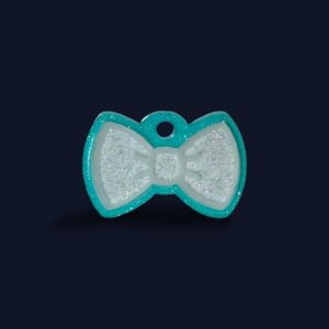 The Dapper Dog - Sparkle White/Teal