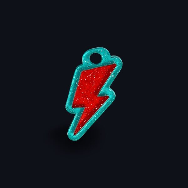 Lightening Bolt- The Belle - Teal/Red
