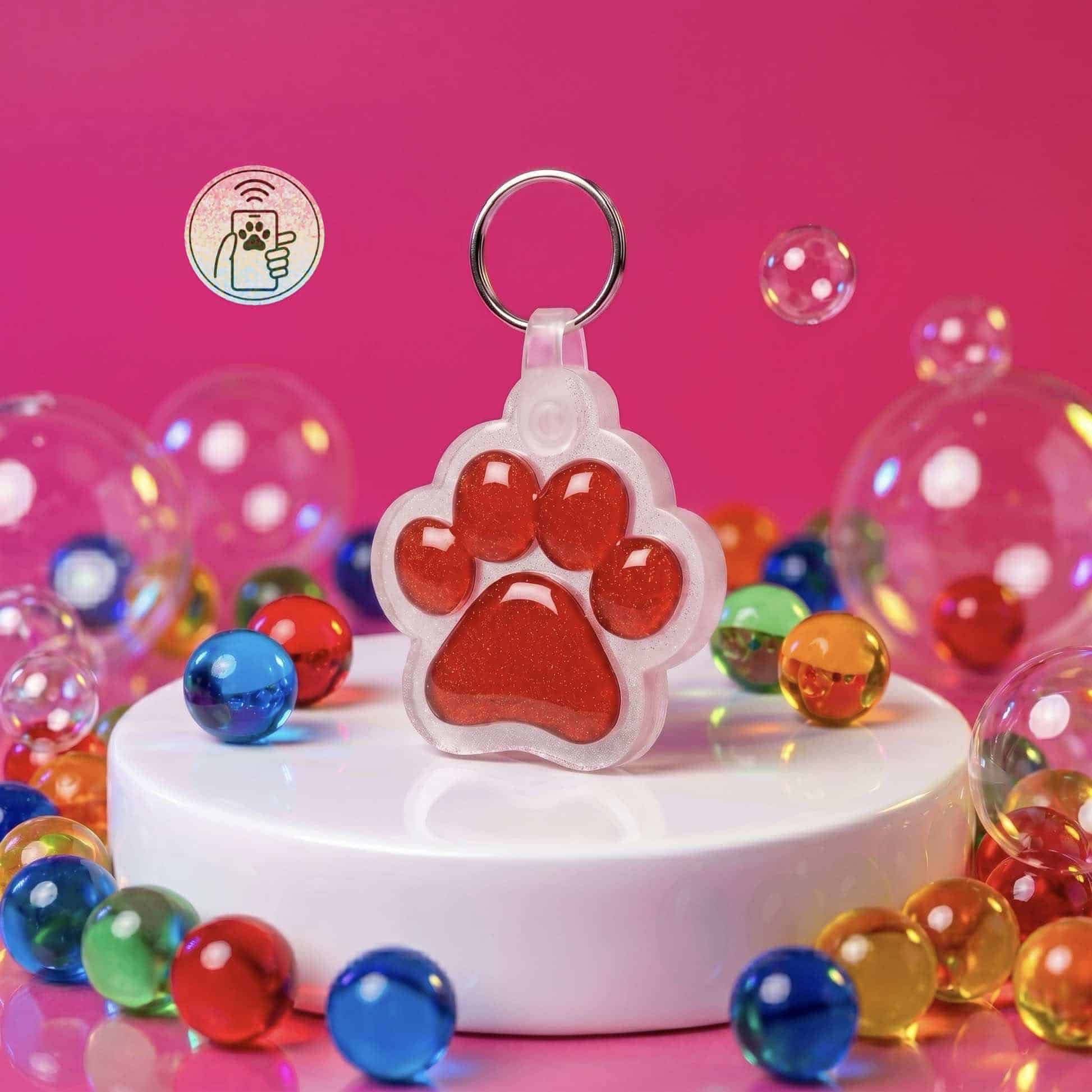 Shiloh's House smart NFC pet tag with free companion Lohji app.