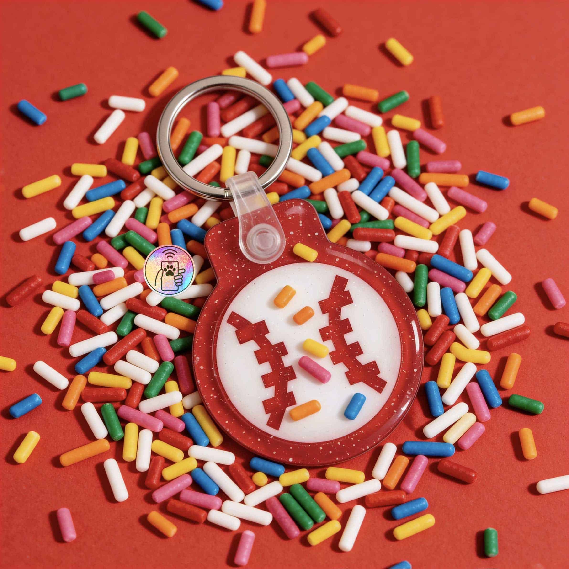 Baseball smart NFC pet ID tag by Shiloh's House